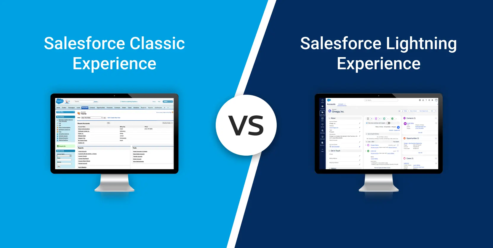 Salesforce Classic vs Salesforce Lightning Banner