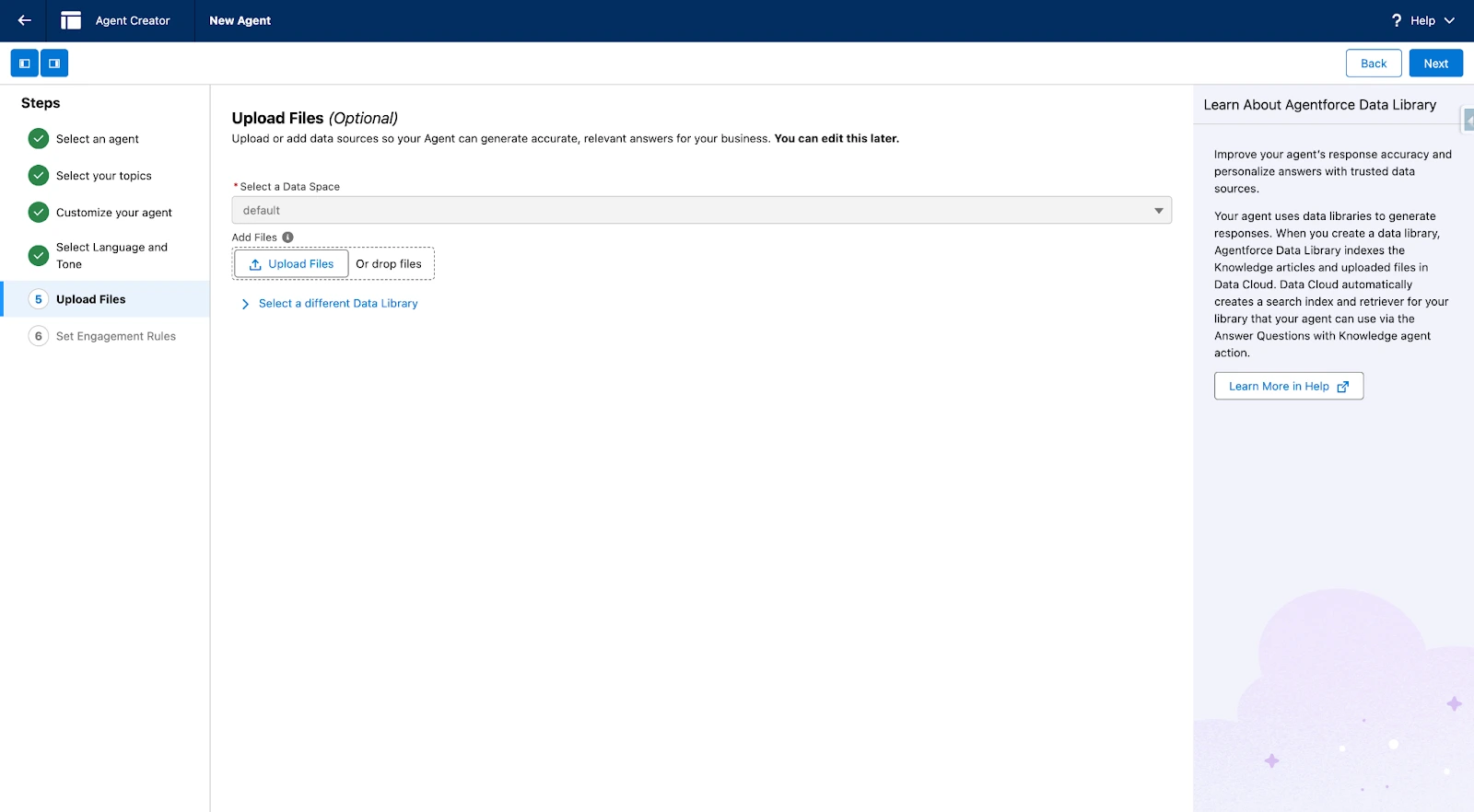 You can upload files to your agent so that the agent can generate accurate, relevant answers for your business.