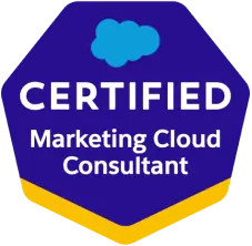 certified marketing cloud consultant badge