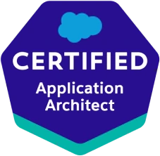  certified application architect certification badge