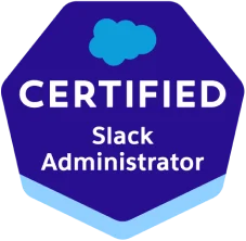 certified Slack administrator certification badge