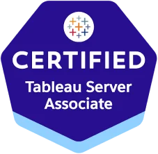Tableau server certified associate certification badge